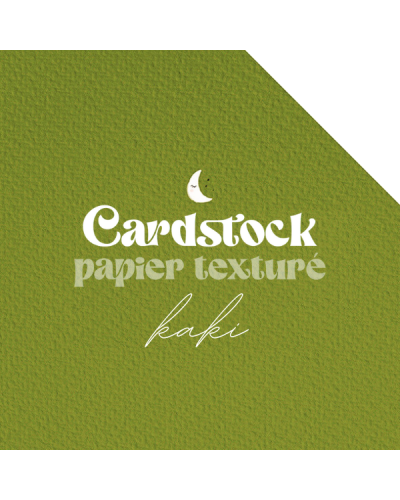 Cardstock - Papier texturé - Kaki | RitaRita