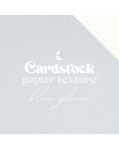 RitaRita - Cardstock - Papier texturé - Bleu Glacé