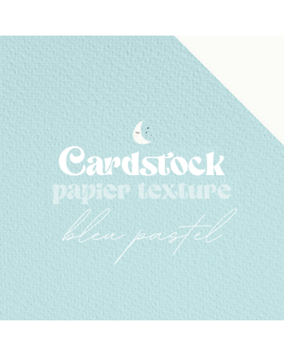 RitaRita - Cardstock - Papier texturé - Bleu Pastel