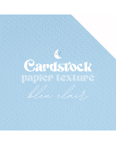 RitaRita - Cardstock - Papier texturé - Bleu Clair