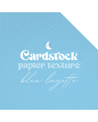 RitaRita - Cardstock - Papier texturé - Bleu Layette