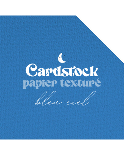RitaRita - Cardstock - Papier texturé - Bleu Ciel
