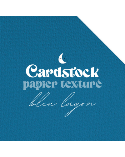 RitaRita - Cardstock - Papier texturé - Bleu Lagon
