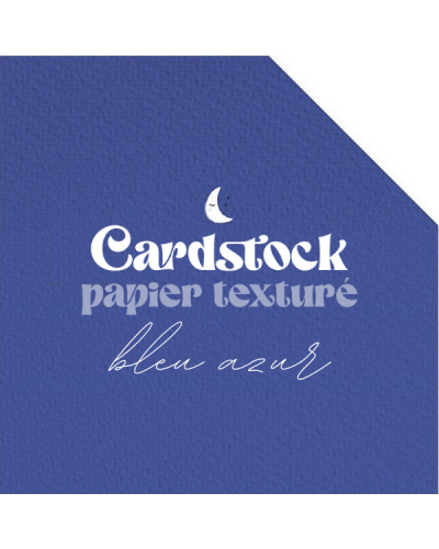 RitaRita - Cardstock - Papier texturé - Bleu Azur