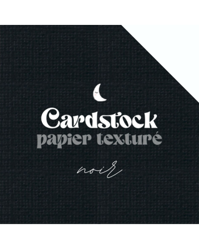 RitaRita - Cardstock - Papier texturé - Noir