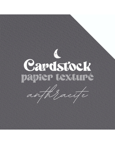 RitaRita - Cardstock - Papier texturé - Anthracite