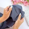 Coupon de tissu - Bleu Pétrole - Popeline de coton | RitaRita