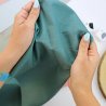Coupon de tissu - Bleu Canard - Popeline de coton | RitaRita