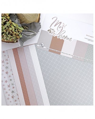 Kit papiers Spéciaux 30x30 - My Home de Mamen Montero | RitaRita