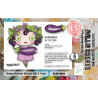 Tampon clear - A7 Stamp Set -1019 - Aubergine | Aall & Create