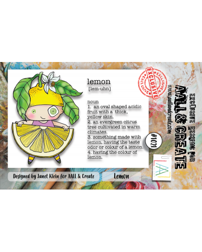 Aall&Create - Tampon clear - Stamp Set #1021 - Lemon