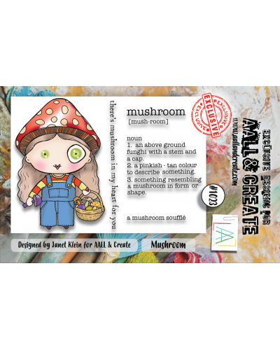 Tampon clear - A7 Stamp Set -1023 - Mushroom | Aall & Create