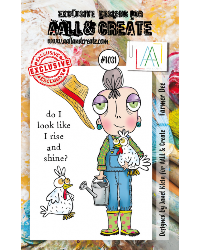 Tampon clear - A7 Stamp Set -1031 - Farmer Dee | Aall & Create