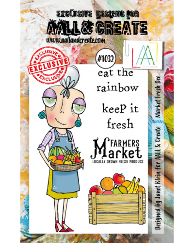 Aall&Create - Tampon clear - A7 Stamp Set #1032 - Market Fresh Dee