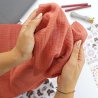 Coupon de tissu - Terracotta - Double gaze de coton | RitaRita