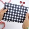 Coupon de tissu - Mini vichy noir - Popeline de coton | RitaRita