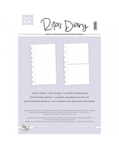 Rita´s Diary - Lot de 10 Pochettes disques 10x20cm A5G