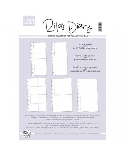 Rita´s Diary - Kit 10 Pochettes disques A5MIX
