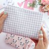 Coupon de tissu - Mini vichy gris - Panda | RitaRita