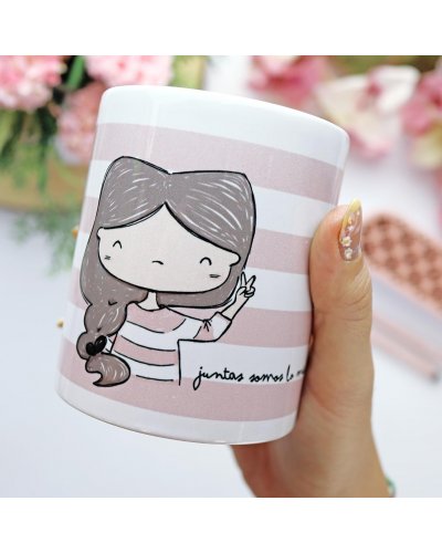 Alúa Cid - Mug en céramique - "Juntas somos lo mas" - Libertad