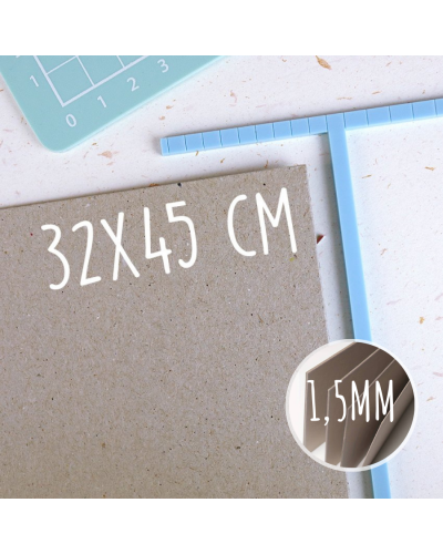 Carton gris 1,5mm - 32x45 | RitaRita