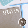 Carton gris 1,5mm - 32x45 | RitaRita