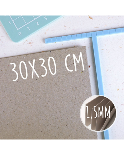 Carton gris 1,5mm - 30x30 | RitaRita