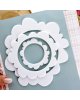 Alúa Cid - Lot 3 Cadres Fleur acrylique blanc - Libertad