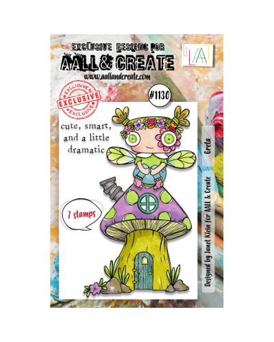 Tampon clear - A7 Stamp Set -1130 - Greta | Aall & Create