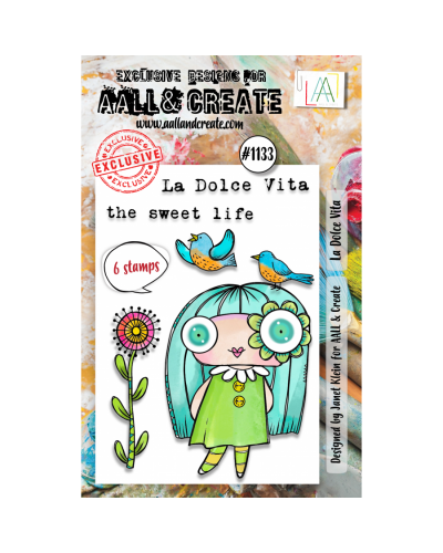 Aall&Create - Tampon clear - A7 Stamp Set #1133 - Dolce Vita