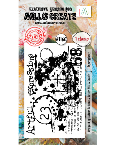 Aall&Create - Tampon clear - A8 Stamp Set #1160 - Expressions