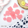 Bouton 25mm - Rose Translucide | RitaRita
