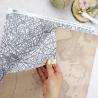 Planche illustrée 32x45 - Mappemonde - Solosiescontigo | Alúa Cid