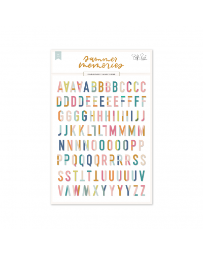 Autocollants alphabet puffy - Summer Memories de Steffi Ried | Lora Bailora