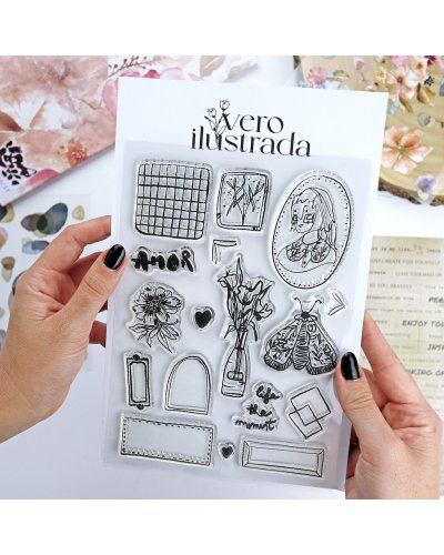 Vero Ilustrada - Tampon clear A5 - Art Journal Vol.1