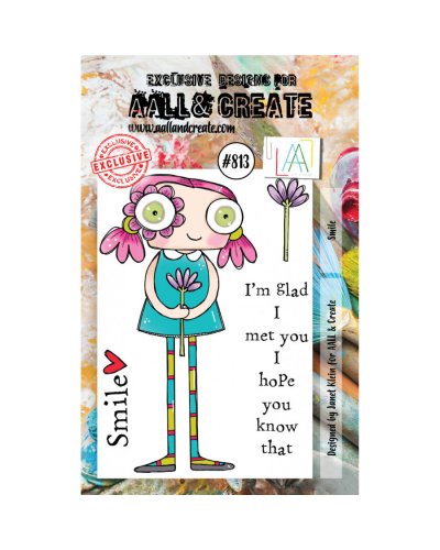 Aall&Create - Tampon clear - A7 Stamp Set #813 - Smile