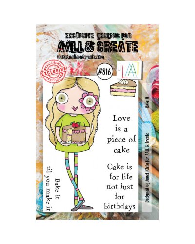 Aall&Create - Tampon clear - A7 Stamp Set #816 - Bake It