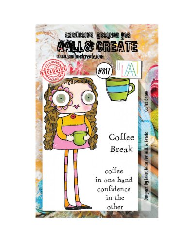 Aall&Create - Tampon clear - A7 Stamp Set #817 - Coffee Break
