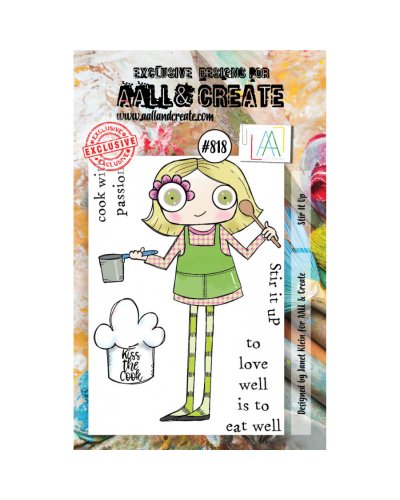 Aall&Create - Tampon clear - A7 Stamp Set #818 - Stir It Up