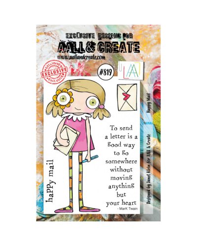 Aall&Create - Tampon clear - A7 Stamp Set #819 - Happy Mail