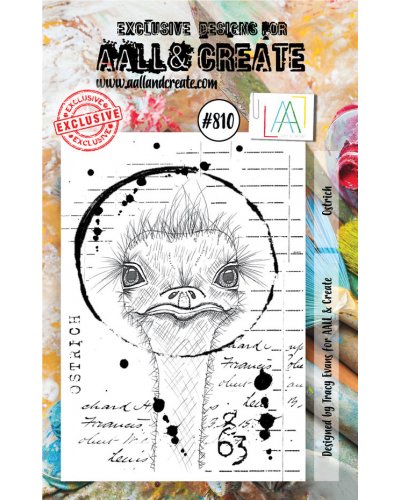 Aall&Create - Tampon clear - A7 Stamp Set #810 - Ostrich