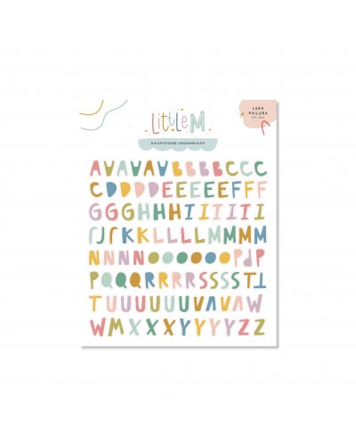 Autocollants alphabet puffy - Little M | Lora Bailora