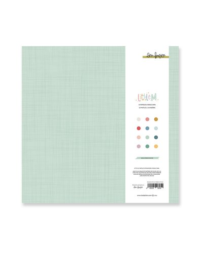 Kit papiers 30x30 Faux-unis - Little M | Lora Bailora