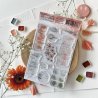 Tampon clear A6 - Texture Time to shine - Peace and Love | Chou & Flowers