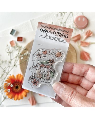 Chou & Flowers - Tampon clear A8 - Doudou P&L - Peace and Love