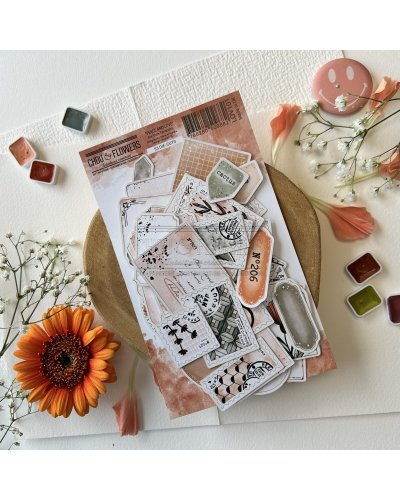 Die-cuts - Terracotta - Peace and Love | Chou & Flowers