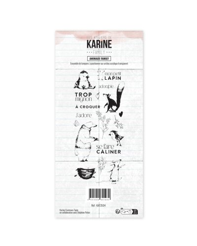 Tampon clear DL - Animaux - Family | Les Ateliers de Karine