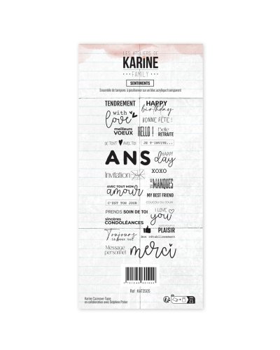 Tampon clear DL - Sentiments - Family | Les Ateliers de Karine