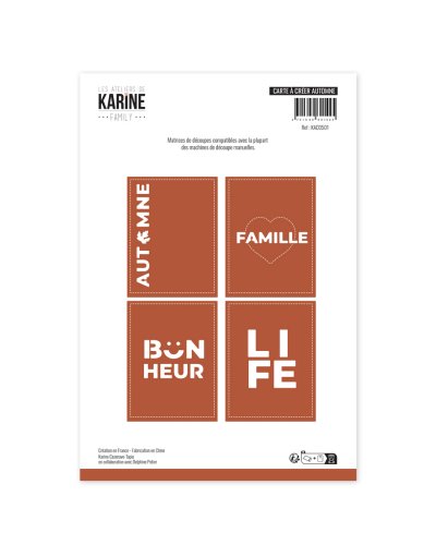 Dies - Cartes à créer Automne - Family | Les Ateliers de Karine