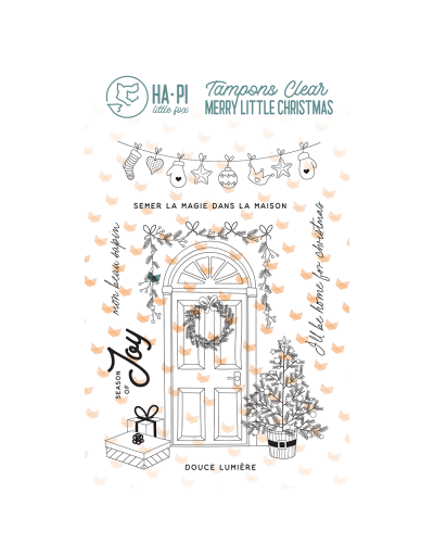 Tampon clear - Home for christmas - Merry Little Christmas | Ha.Pi Little Fox